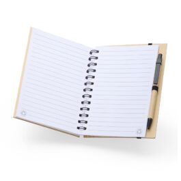 Caderneta de Papelão com Caneta.