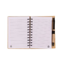 Bloco de Anotações Papelão com Caneta.