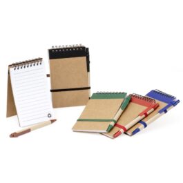 Bloco de Anotações Ecológico com Caneta.