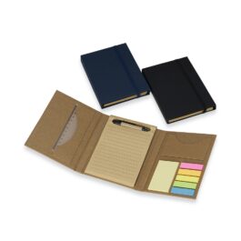 Bloco de Anotações com Caneta e Autoadesivos.