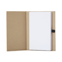 Bloco de Anotações em Kraft com Porta Caneta.
