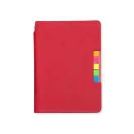 Caderno com autoadesivos