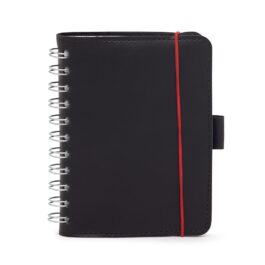 Caderneta de Couro Sintético.