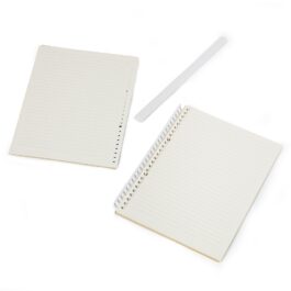 Caderno B5 Kraft com Pauta.
