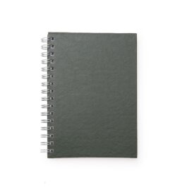 Caderno Pequeno de Couro Sintético.