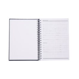 Caderno de Couro Sintético.