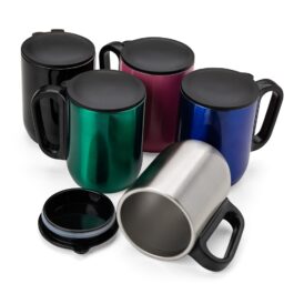 Caneca Inox Parede Dupla 230 ml.