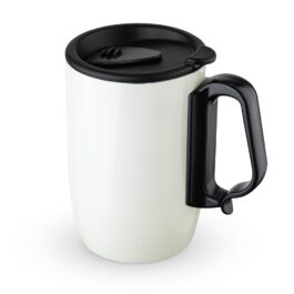 Caneca Inox Parede Dupla 350 ml.