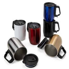 Caneca Inox Parede Dupla 350 ml.