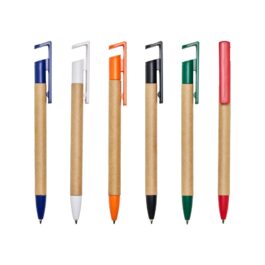 Caneta Ecológica com Suporte para Celular.