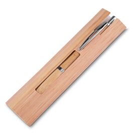 Caneta Ecológica de Bambu com Estojo.