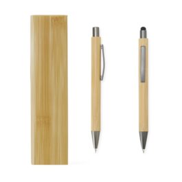 Conjunto Caneta e Lapiseira Bambu.