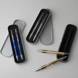 Conjunto Caneta e Lapiseira Metal.