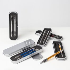 Conjunto Caneta e Lapiseira Metal.