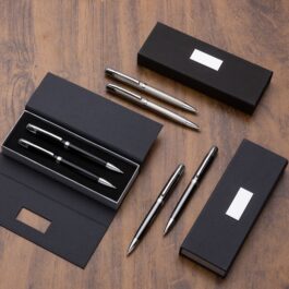 Conjunto Caneta e Lapiseira Metal.
