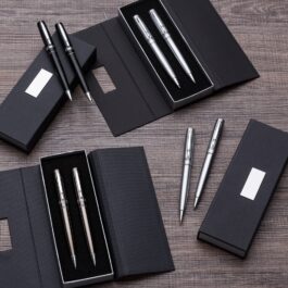 Conjunto Caneta e Lapiseira Metal.