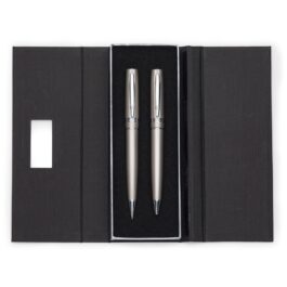 Conjunto Caneta e Lapiseira Metal.