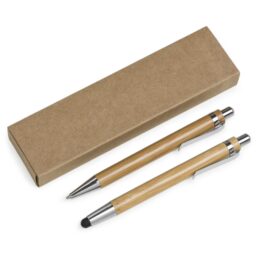 Kit Ecológico Caneta e Lapiseira Bambu.