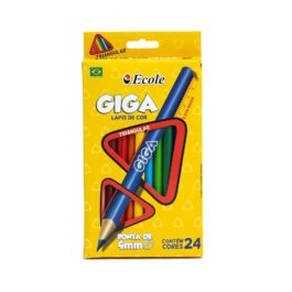 Lápis de Cor 24 Cores.