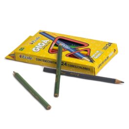 Lápis de Cor 24 Cores.