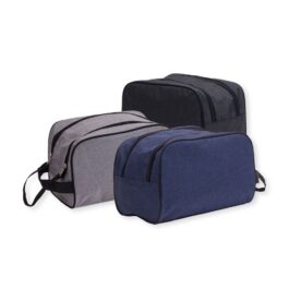 Necessaire Poliéster Zíper Duplo