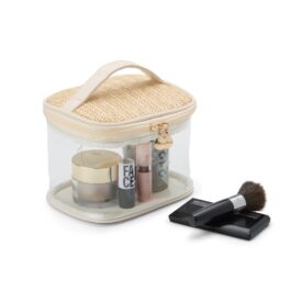 Nécessaire Pvc e Palha.