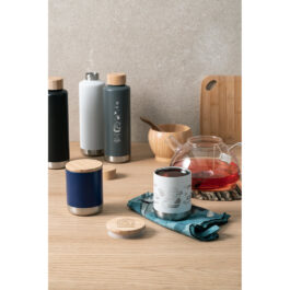 LYCKA. Copo em bambu e aço inox 350 mL