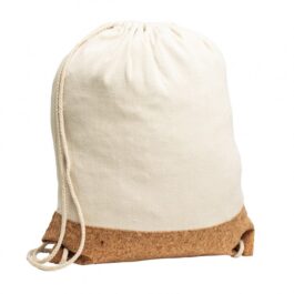 Mochila Saco de Lona e Cortiça