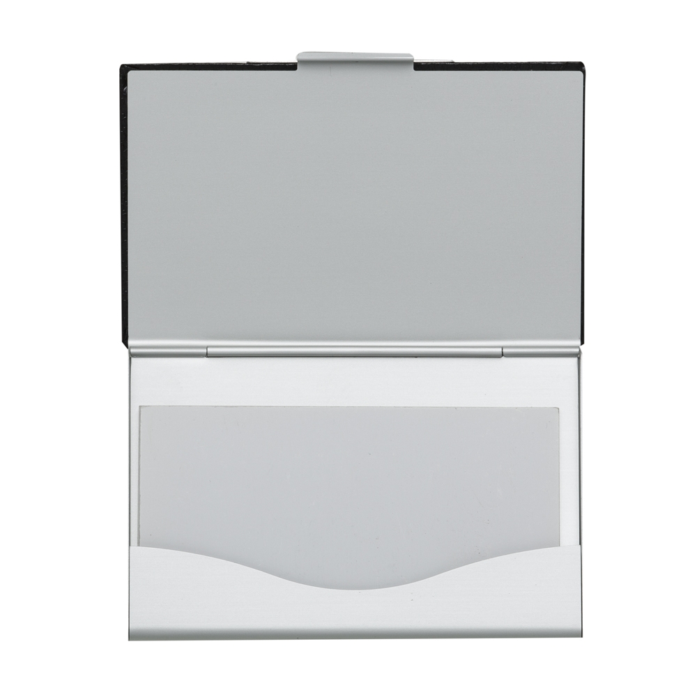 Porta cartão em couro sintético com detalhes em prata. - Imagem 4