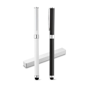 TOUCH. Roller em metal com escrita em preto