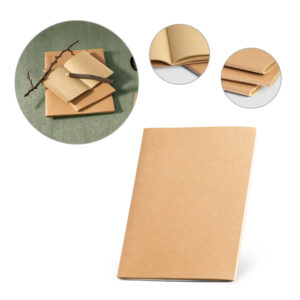 ALCOTT A4 II. Caderno A4 de capa flexível em cartão (250 g/m²) com 80 páginas lisas