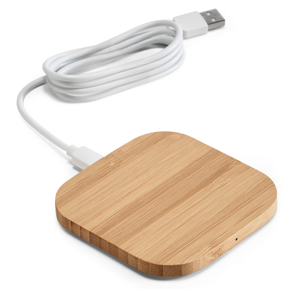 ECOPOWER. Carregador wireless super-rápido em bambu 15W - Imagem 4