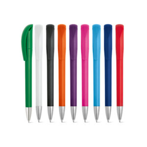 ROSS. Esferográfica em ABS com acabamento brilhante e escrita em azul