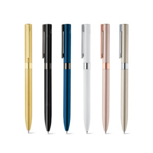 CLARE. Esferográfica em alumínio com escrita em preto