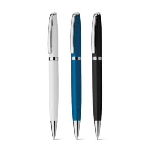 LANDO. Esferográfica em alumínio com escrita em azul