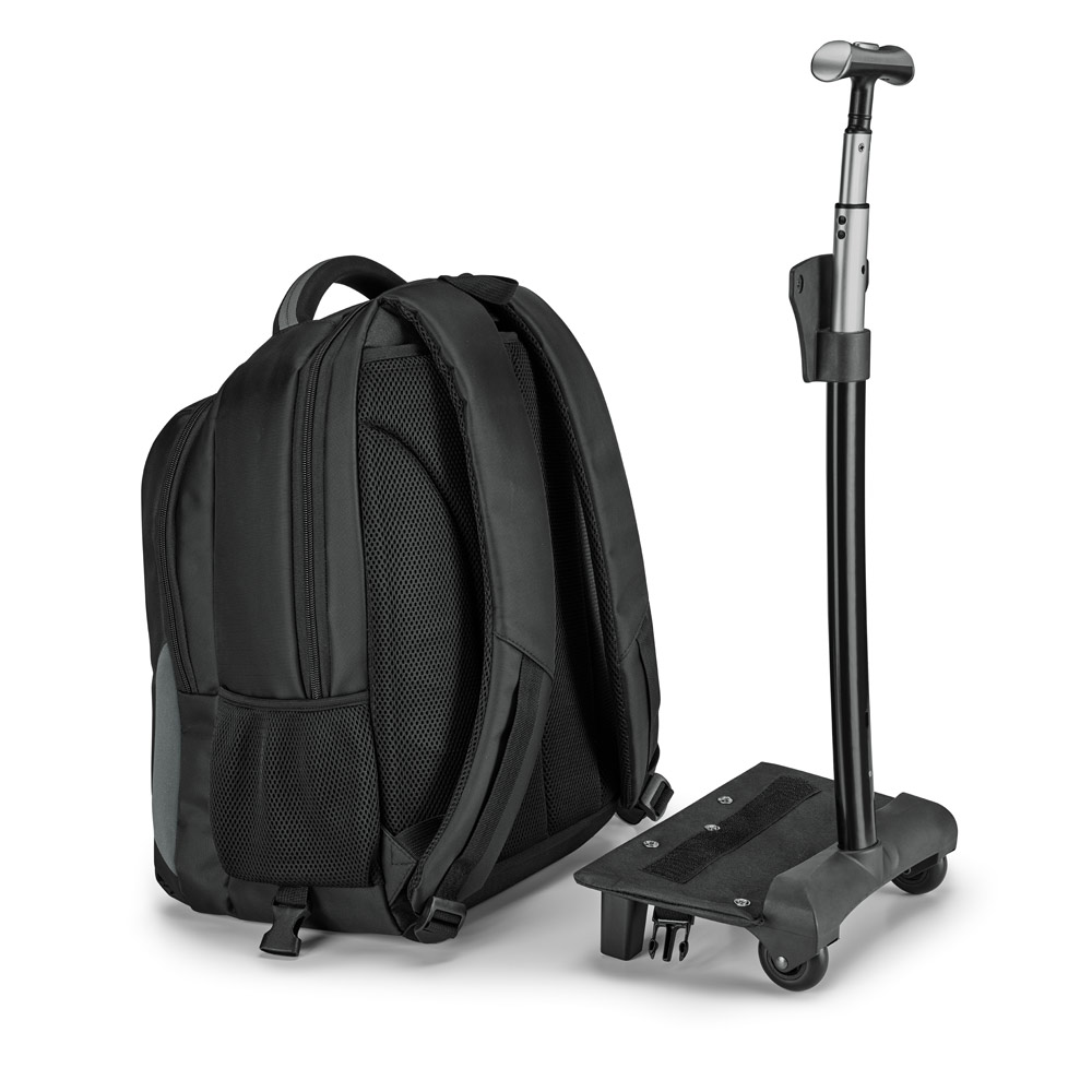 MIAMI. Mochila trolley para notebook 17'' em Nylon 999 impermeável com 2 rodas e sistema de proteção integrado 30 L - Imagem 7