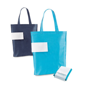 COVENT. Sacola dobrável em TNT (80 g/m²) com alças