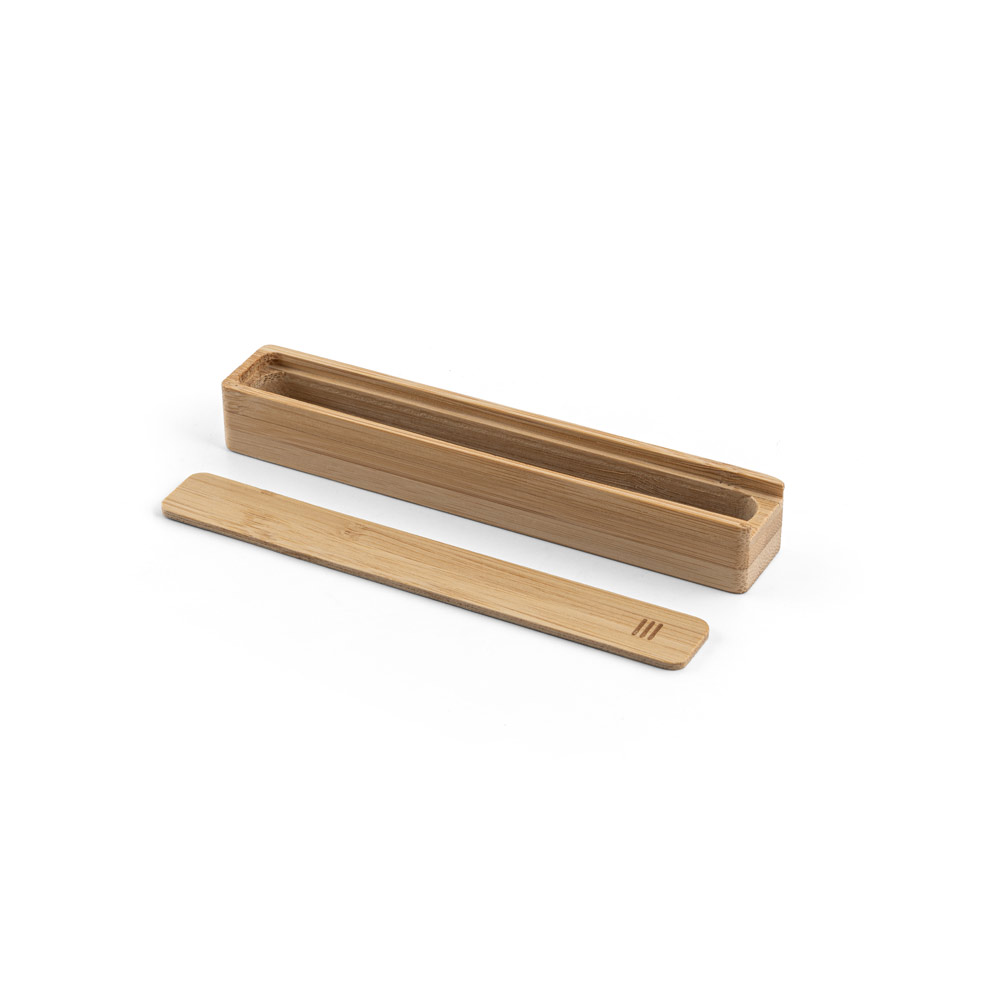 BAMBOX. Estojo em bambu natural para 1 esferográfica - Imagem 2