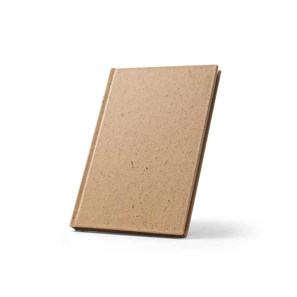 COCOPAD. Caderno A5 em casca de coco (60%) e trapos de algodão (40%) com folhas pautadas, com 160 páginas pautadas recicldas - Imagem 3