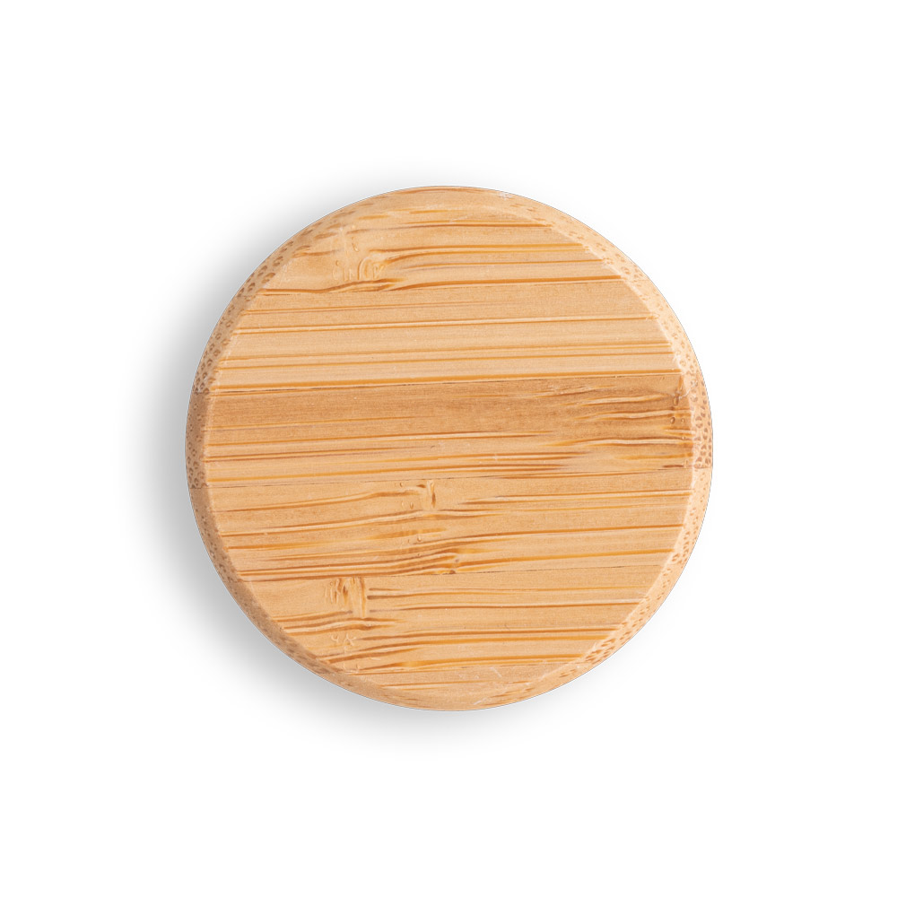 QUETA. Squeeze em alumínio com acabamento mate e tampa em bambu 550 mL - Imagem 4