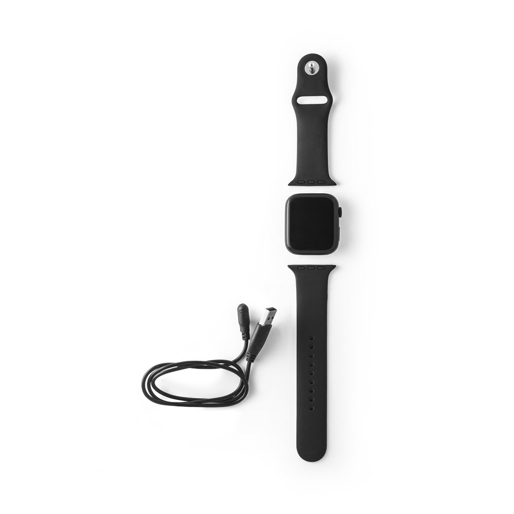 WILES. Relógio inteligente com tela IPS de 1'85 polegadas com bracelete em silicone e à prova de salpicos de água com IPX4 - Imagem 8