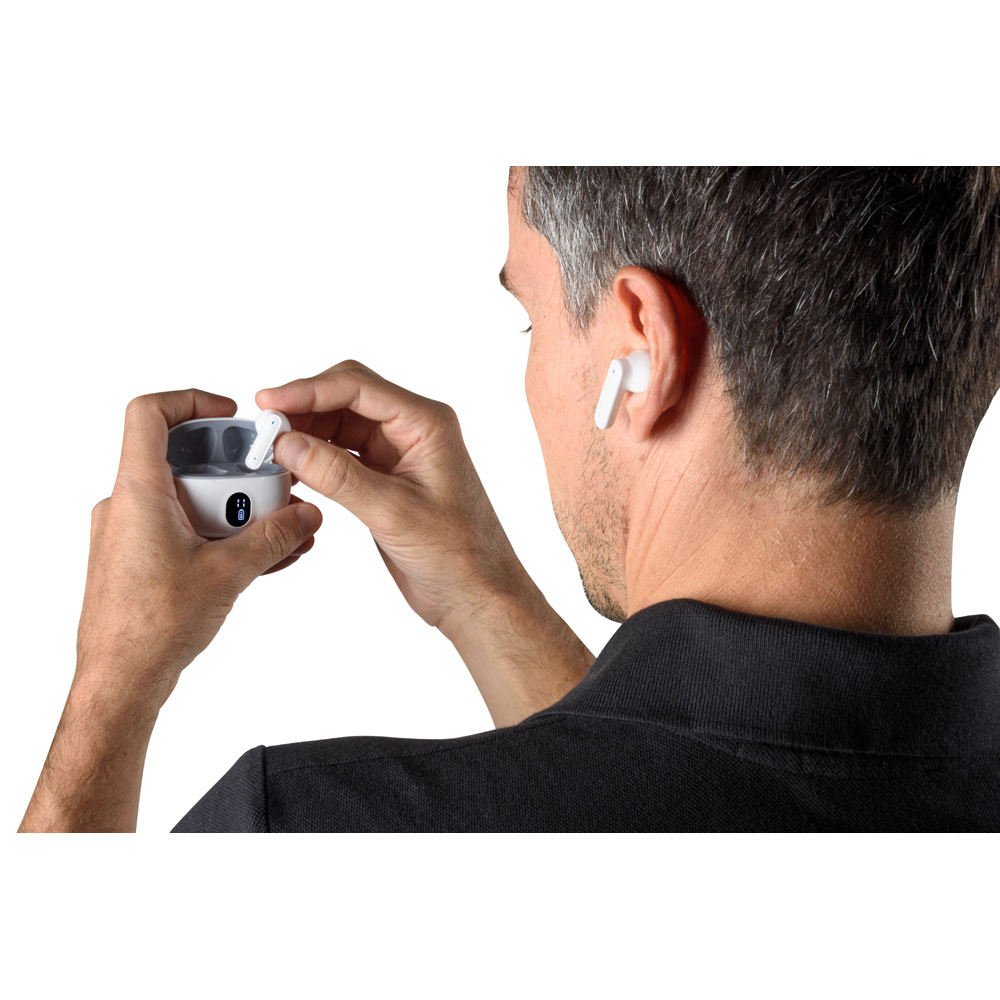 CAETANO. Fones de ouvido wireless em ABS 100% reciclado e autonomia de 4h - Imagem 10