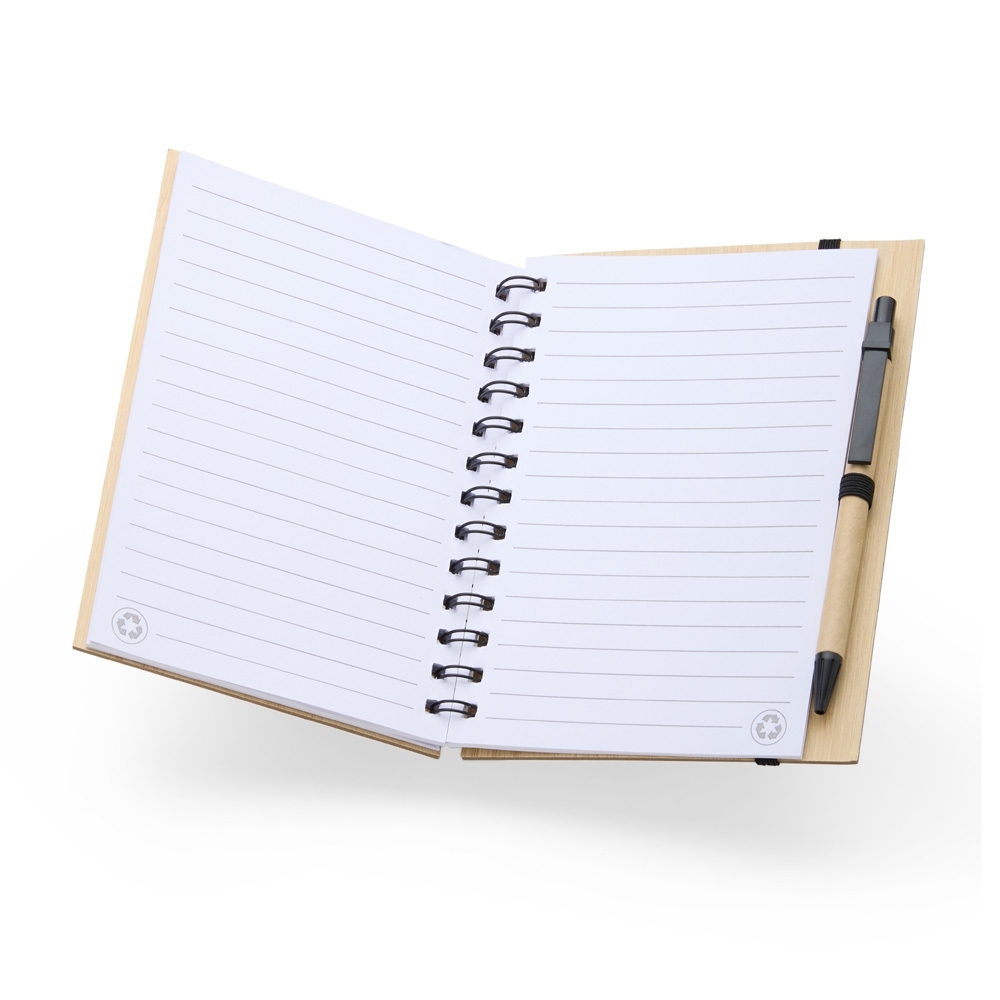 Caderneta de Papelão com Caneta. - Imagem 2