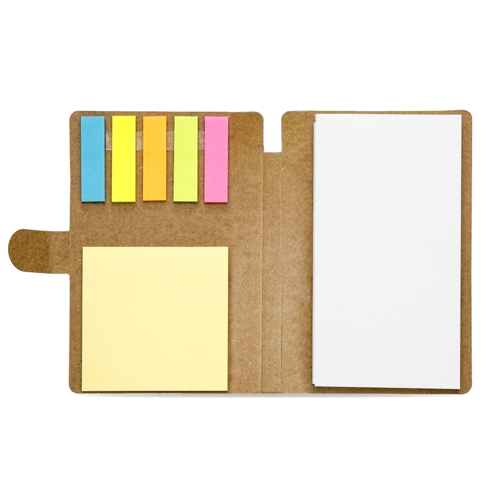 Bloco de Anotações com Autoadesivos.