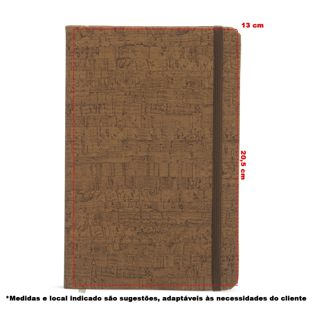 Caderneta Couro Sintético 21x14 Com Pauta. - Imagem 3