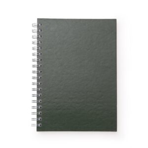 Caderno de Couro Sintético.