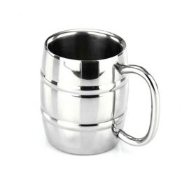 Caneca Barril Inox Parede Dupla 420ml - Imagem 4