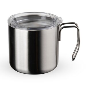 Caneca Inox Parede Dupla 350 ml.