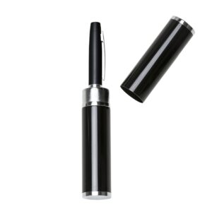 Caneta metal com estojo.