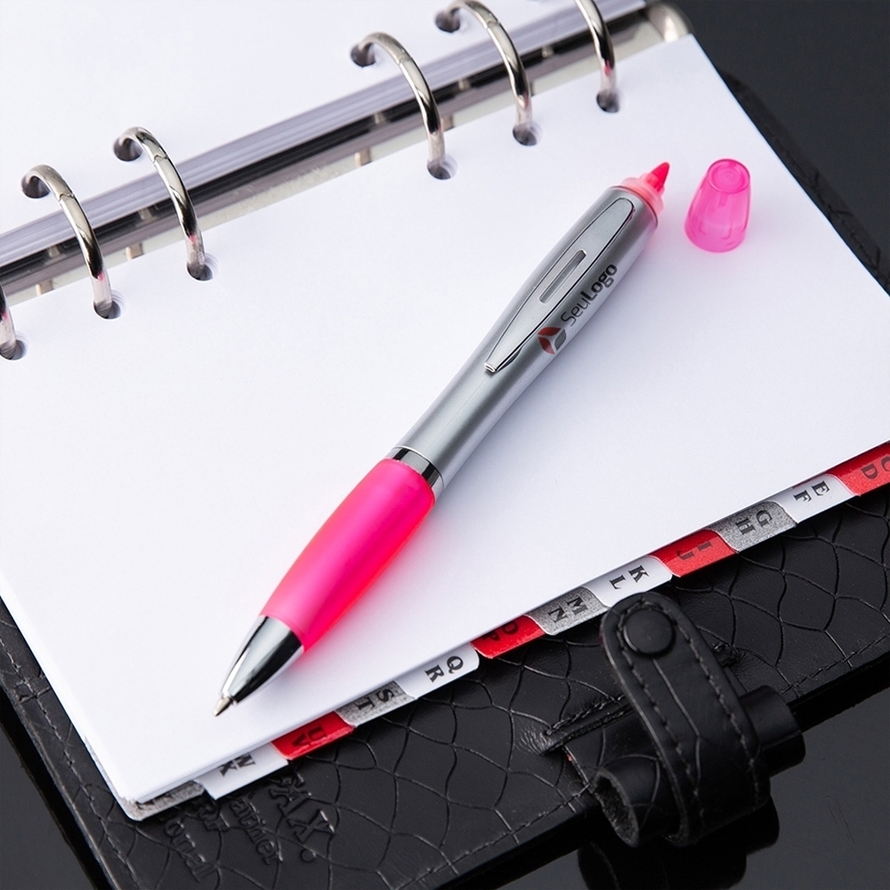 Caneta Plástica Marca Texto - Imagem 8